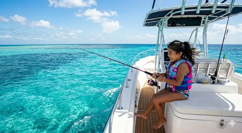 Pescando con los pequeños de la casa